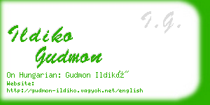 ildiko gudmon business card